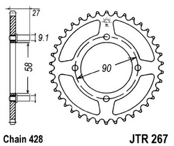 JT sprockets řetězová kola a rozety