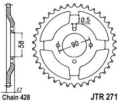 JT sprockets řetězová kola a rozety