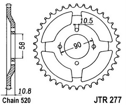 JT sprockets řetězová kola a rozety