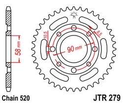 JT sprockets řetězová kola a rozety