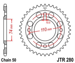 JT sprockets řetězová kola a rozety