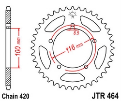 JT sprockets řetězová kola a rozety