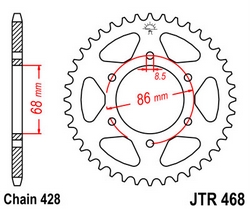 JT sprockets řetězová kola a rozety