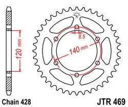 JT sprockets řetězová kola a rozety