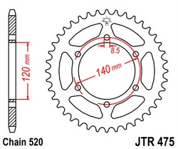 JT sprockets řetězová kola a rozety