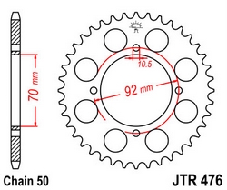 JT sprockets řetězová kola a rozety