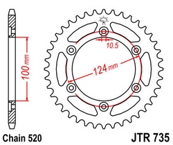 JT sprockets řetězová kola a rozety