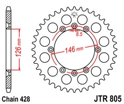 JT sprockets řetězová kola a rozety