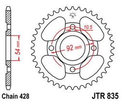 JT sprockets řetězová kola a rozety