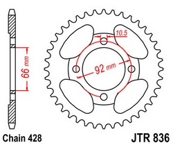 JT sprockets řetězová kola a rozety