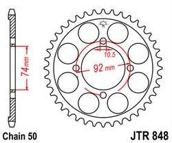 JT sprockets řetězová kola a rozety